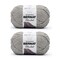 Bernat Blanket Pale Gray Yarn - 2 Pack of 300g/10.5oz - Polyester - 6 Super Bulky - 220 Yards - Knitting/Crochet